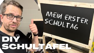 Tafel für Einschulung selber bauen  Einschulungsdeko  tobiebel Deichwerkstatt [upl. by Idalia]