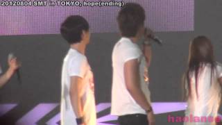 120804 SMTown in Tokyo  Hope Ending [upl. by Lamphere841]