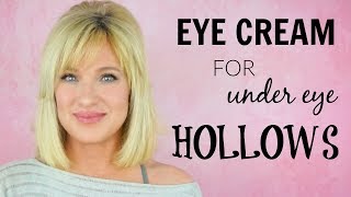 Eye Cream Treats UNDER EYE HOLLOWS  LIFTS EYELIDS [upl. by Htide]