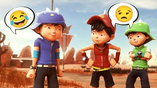 BOBOIBOY Angin Api amp Daun  Trio Troublemaker [upl. by Gnuoy189]