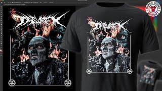 TShirt Design Tutorial In Adobe Photoshop 2022 [upl. by Vladi553]