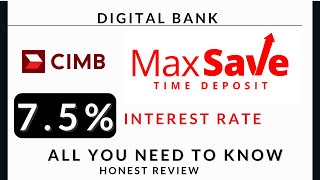 CIMB Time Deposit 75 I Honest review [upl. by Aeli]