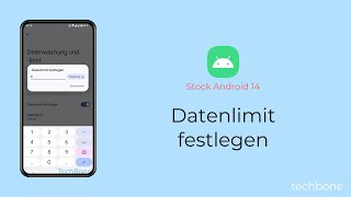 Datenlimit festlegenändern Android 14 [upl. by Pren947]