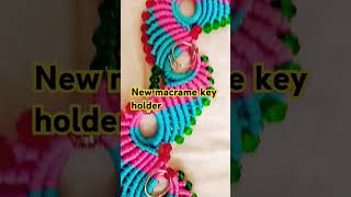 Macrame key holder macramedesigns diy macrame macramecraft [upl. by Dnaltiac]