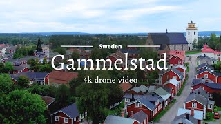 Gammelstad  4K drone video [upl. by Atinehs]