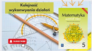 Kolejność wykonywania działań Klasa 5 Matematyka wokół nas [upl. by Elleuqram476]