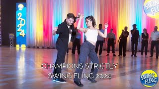 Champions Strictly  1st place  Thibault Ramirez amp Nicole Ramirez  Swing Fling 2024 [upl. by Annaiek760]