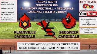 Highschool Football  Plainville vs Sedgwick  Regional Round [upl. by Brig]