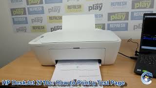 HP DeskJet 2710e How to Print a Quality Test PageReport [upl. by Brothers168]