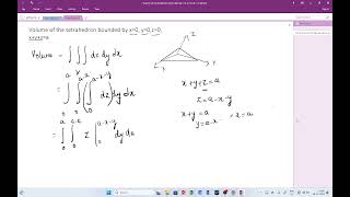 Volume of tetrahedron using triple integral [upl. by Mcneil]