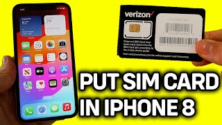 UPDATED 2024 How To Put SIM Card In iPhone 8 [upl. by Almeta]