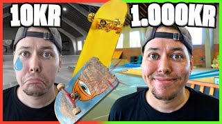 BILLIG VS DYR  SKATEBOARD  10kr VS 1000kr [upl. by Kceb]