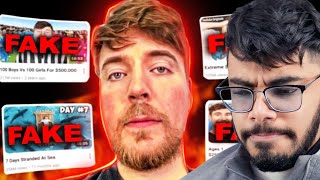 Top 5 Times When Mr Beast Faked His VideosProof  Casetoo Reacts [upl. by Sussi]