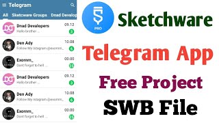 telegram social media app sketchware free project  sketchware telegram app free project swb [upl. by Hitchcock]