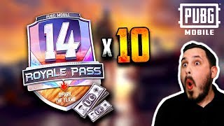 РОЗЫГРЫШ Royale Pass 14 Каждые 500 ЛАЙКОВ  PUBG MOBILE [upl. by Aicirpac]