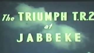 Period promotional film of the Jabbeke speed test with Triumph TR2 MVC575 [upl. by Kaitlynn]