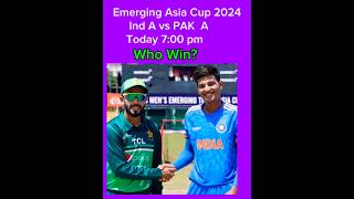 Emerging Asia Cup 2024  India A vs Pak A  Pakistan India Today Live cricket match [upl. by Pollerd960]