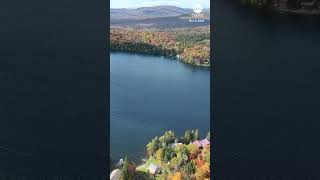 Drone footage captures the beauty of autumn in Vermont [upl. by Dorin]