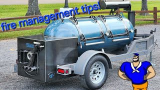 Bluto 250 gallon smoker with additional fire manegement tips [upl. by Gwenni]