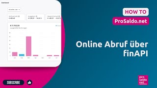 HOW TO ProSaldonet  Online Abruf über finAPI  ProSaldonet [upl. by Asikal]