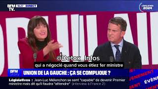 Linsoumise Alma Dufour climatise Valls et tout le plateau de BFM à propos du RN [upl. by Zucker]