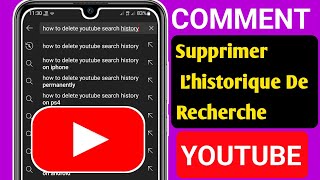 Comment Supprimer Lhistorique De Recherche Sur Youtube  Youtube Nouvelle Mise À Jour [upl. by Rowell]