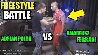 BITWA FREESTYLE  Adrian Polak VS Amadeusz Ferrari😯 MUSISZ TO ZOBACZYĆ [upl. by Nuarb]