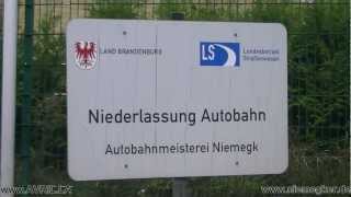 Autobahnmeisterei Niemegk BAB A9 Autobahn Abfahrt [upl. by Manard]