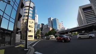 Walk along Tokyo Metro Hanzomon Line from Jinbocho Sta to Otemachi Sta神保町駅から大手町駅まで散歩 [upl. by Ruomyes]