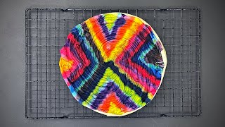 How to Tie Dye a T Shirt in 1 Hour  MultiColored Retro Gradient Spiral [upl. by Bradwell]