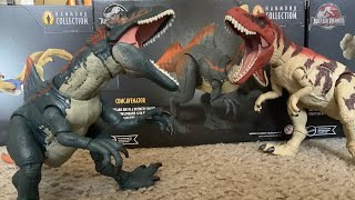 Concavenator Vs Ceratosaurus Stop Motion battle Hammond collection [upl. by Irrem]