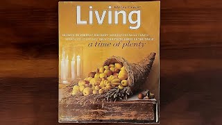 🦃 Martha Stewart Living November 2004 Thanksgiving A Time of Plenty  ASMR Magazine Flip Through [upl. by Johansen]