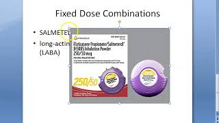 Pharmacology 998 c Fixed Dose Combination Practical Salmeterol Fluticasone Rationale Adrenergic [upl. by Yduj]