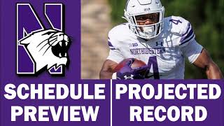 Northwestern Football 2024 Schedule Preview amp Record Projection [upl. by Lledrev]