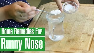 3 BEST NATURAL HOME REMEDIES TO STOP RUNNY NOSE [upl. by Raynold]