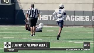 Utah State Footballs Defense Adapting Well To New System [upl. by Namwob980]