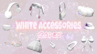 White Accessories Codes Bloxburg and Berry Avenue  Roblox [upl. by Burra]