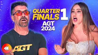 NEW Americas Got Talent ✨ Quarterfinals 1 ALL PERFORMANCES 🤩  AGT 2024 🇺🇸 [upl. by Nitsyrk]