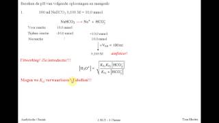 pH berekening amfoteren  oefening 1 [upl. by Kano]