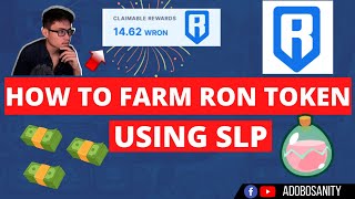 HOW TO FARMEARN RON TOKEN USING SLP  STEP BY STEP TAGALOG  RON REWARDS FOR 16000 SLP [upl. by Wesa]