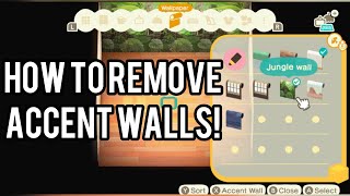 How to get rid of accent walls in Animal Crossing in under 30 seconds shorts [upl. by Meil]