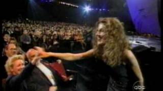 Celine Dion Receives American Music Awards 1998 [upl. by Ahsenot]