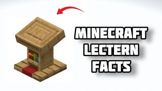 Minecraft Lectern FACTS in Hindi [upl. by Philippine]