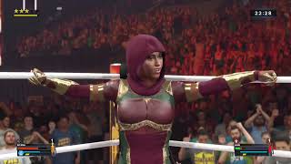 WWE 2K23 Kitana VS Jade Stink Face Banzai Drop Bear Hug Ironwoman [upl. by Zenitram]