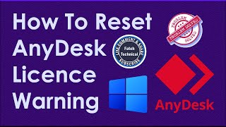 How To Reset AnyDesk Licence Warning [upl. by Silverman876]