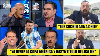 ÁLVARO SE ALTERA por arbitraje que falló contra CHILE y facilitó triunfo ARGENTINA  Futbol Picante [upl. by Mikah]