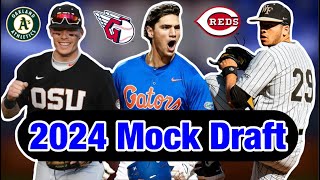 2024 MLB Mock Draft [upl. by Aihsile]