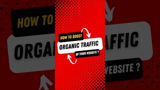 Want to drive more organic traffic to your website organictraffic boostyourwebsite seosecrets [upl. by Cormac453]