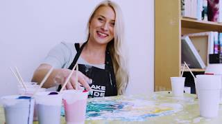 01 Fluidart Acrylic Pouring Tutorial The Dutch Pour [upl. by Sitoiyanap]