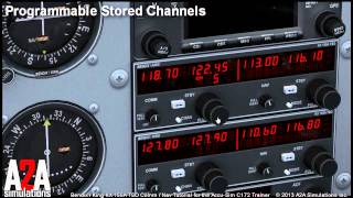 A2A C172 Avioncs Tutorials Bendix King NavCom COMMUNICATIONS [upl. by Pelmas]